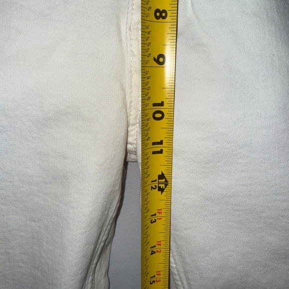 Zara Cream Straight Leg Jeans - Size 10 - Picture 5 of 7